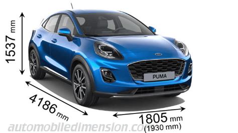 Ford Puma dimensioni e profilo