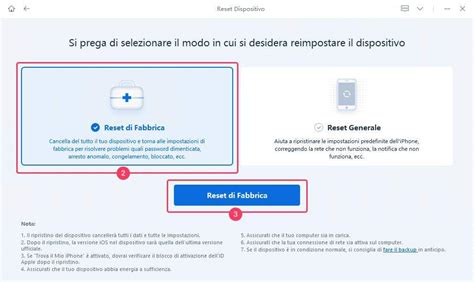 Menu impostazioni reset di fabbrica infotainment