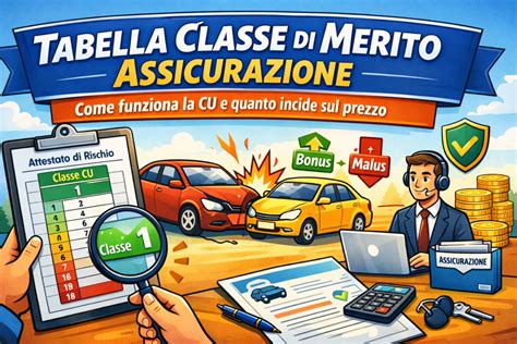 Grafico comparativo dei costi assicurativi in base alla classe di merito