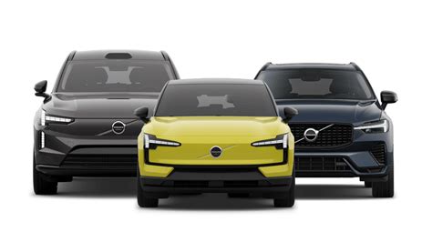 Infografica sulla gamma Volvo elettrica e ibrida