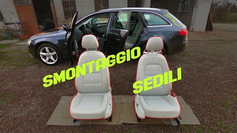 Schema di rimozione dei sedili posteriori