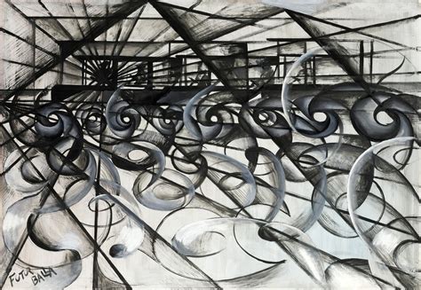 Schizzo di Giacomo Balla sul dinamismo