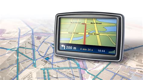 Interfaccia utente di un navigatore satellitare per auto con indicazioni di corsia