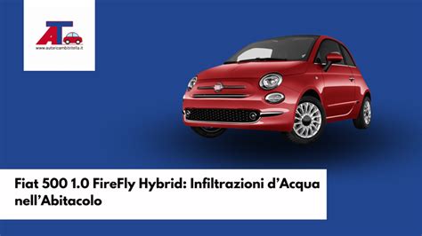 Infiltrazioni d'acqua in auto - abitacolo bagnato