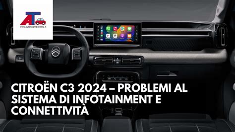 Dashboard di Citroën C3 con sistema infotainment