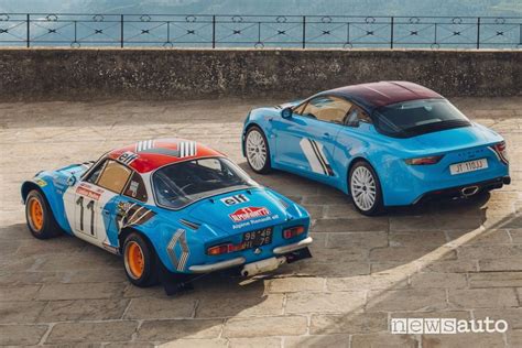 Alpine A110 storica in esposizione