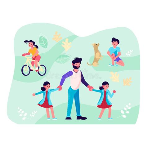 Illustrazione di persone che passeggiano in un giardino mediterraneo