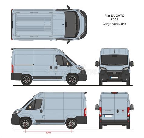Illustrazione di un furgone Fiat Ducato durante le operazioni di carico merci