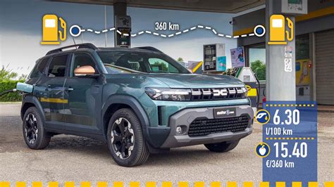 Grafico comparativo consumi Dacia Duster GPL vs Benzina