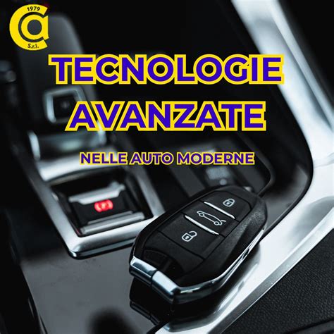 Infografica sulle tecnologie avanzate nelle auto moderne
