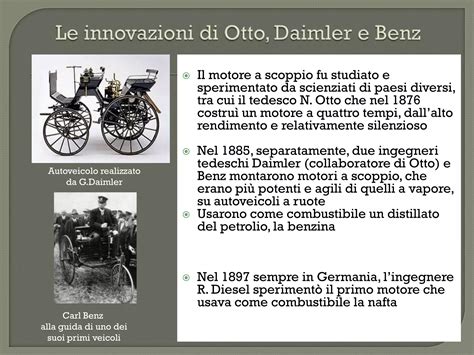 Schizzo del primo motore a benzina di Daimler