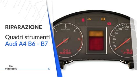 Quadro strumenti Audi con pulsanti per azzeramento service