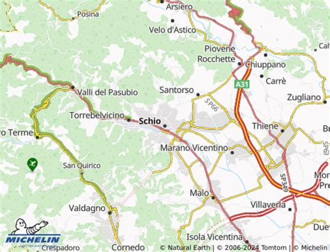 Mappa di Schio con la localizzazione di Autofficina Munaretto e altre officine