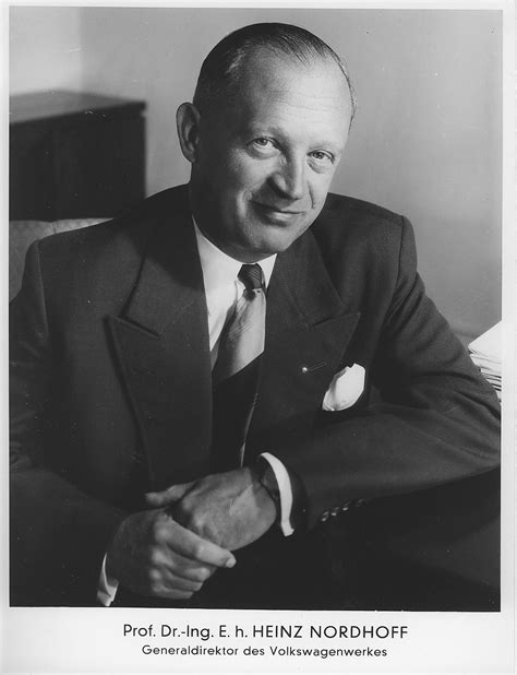 Heinz Nordhoff in una foto d'epoca