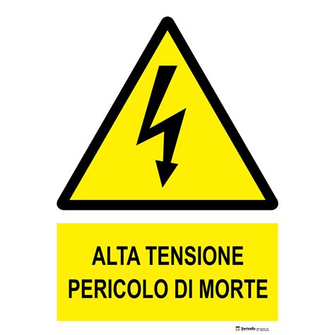 Simbolo di pericolo alta tensione