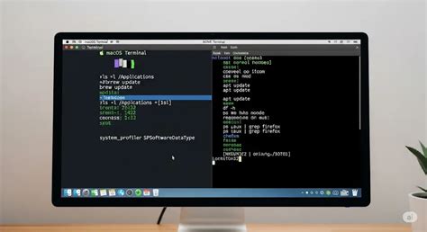 Schermata di un terminale Linux con comandi