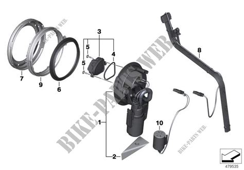 Schema esploso del modulo pompa carburante BMW R1200GS