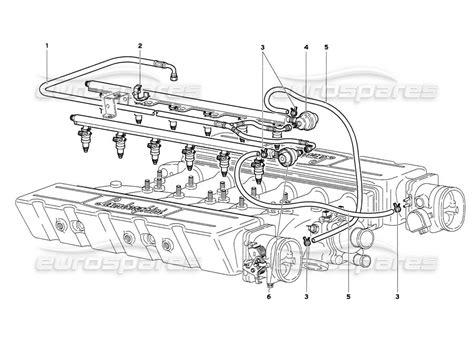 Diagramma delle parti del sistema di alimentazione carburante BMW