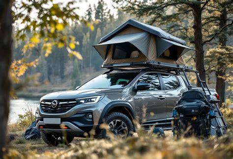 Tenda da tetto su SUV in ambiente naturale