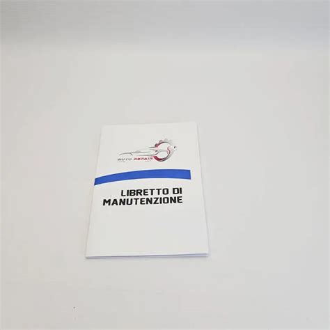 Esempio di libretto di manutenzione e timbri officina