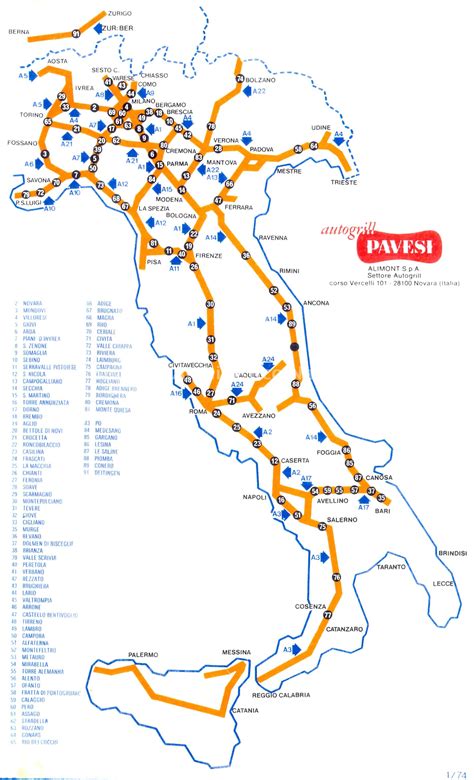 Mappa autostrade e strade tra Treviso e Venezia