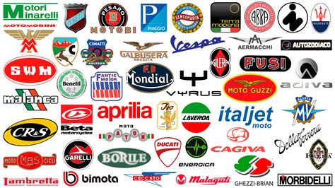Logo di diverse marche di olii motore