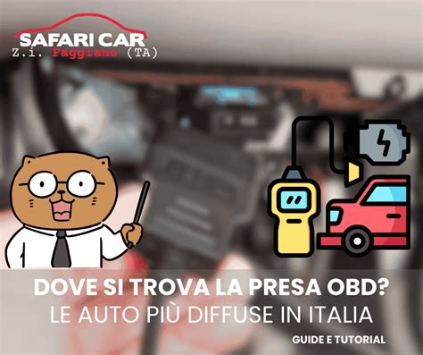 Posizione presa OBD in auto