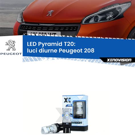 Luci diurne a LED a tre artigli Peugeot 208