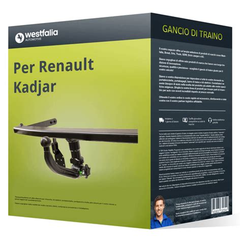 Gancio di traino installato su Renault Kadjar