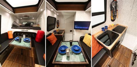 Interni del Toyota Tacozilla Camper