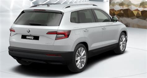 Skoda Karoq Bianco Luna Metallizzato in primo piano