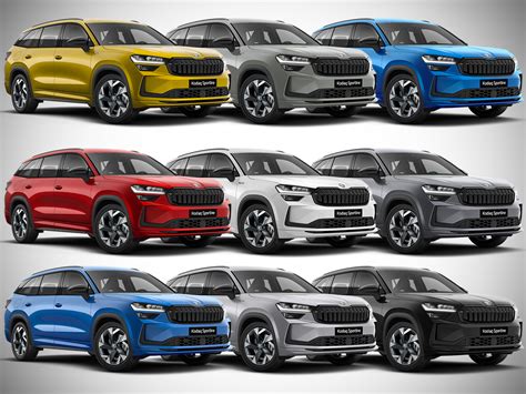 Panoramica delle 14 colorazioni disponibili per la Skoda Karoq