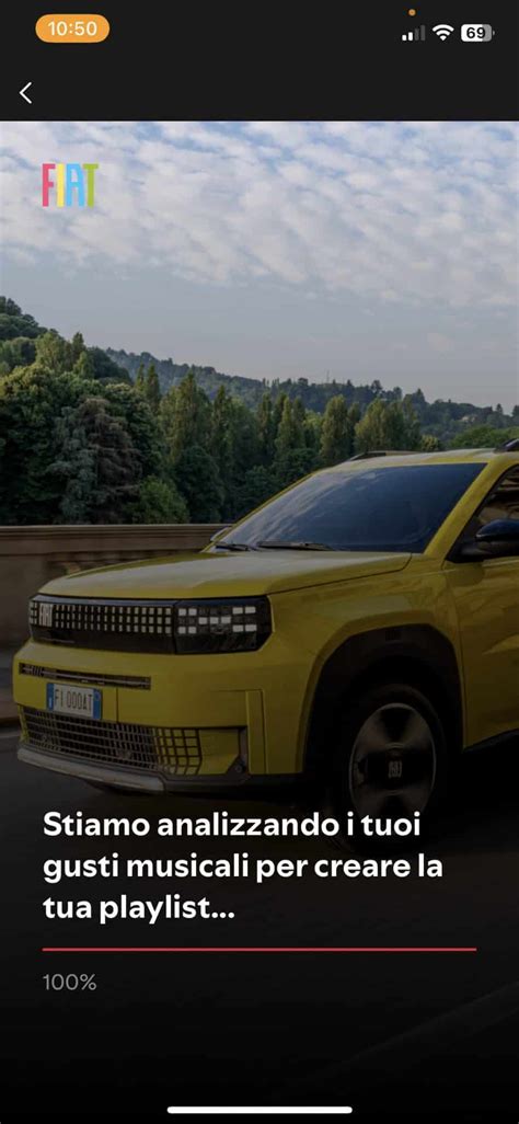 Logo Spotify e Fiat Grande Panda