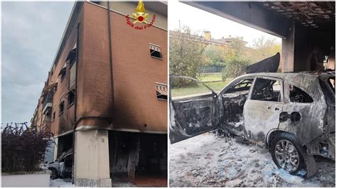 Simulazione di un incendio auto e un furto auto