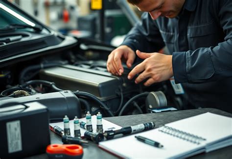 tecnico che diagnostica problemi al motore