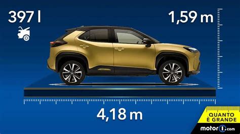 Confronto grafico tra le dimensioni di Yaris e Yaris Cross
