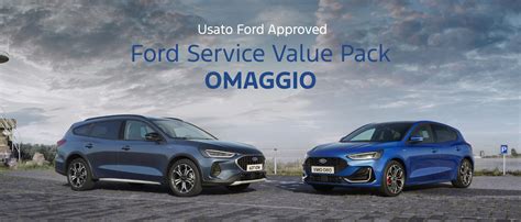 Infografica che illustra i componenti inclusi nel Ford Service Value Pack