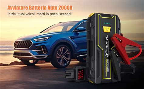 Avviatore per auto in azione