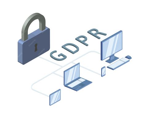Icone che rappresentano la protezione dei dati personali (GDPR)