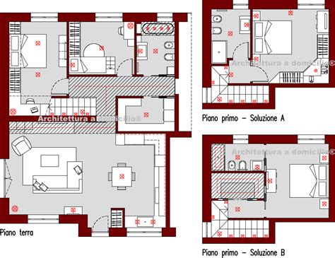 Schema di una bisarca a due piani con indicazione dei punti di ancoraggio