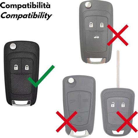 Design ergonomico e moderno della chiave Opel Mokka