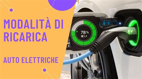 Processo di ricarica di un'auto elettrica