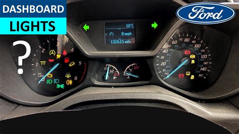 Ford Transit dashboard con spia service accesa