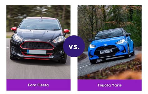 Confronto Ford Fiesta vs Toyota Yaris - tabella riassuntiva