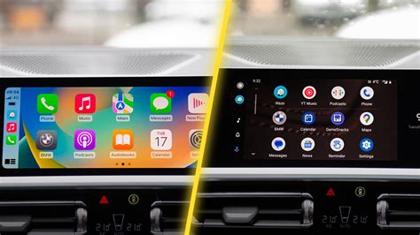 Comparison table of Apple CarPlay, Android Auto, and MirrorLink features