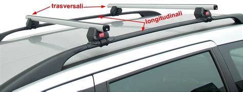 Differenza tra barre longitudinali e trasversali su un'auto