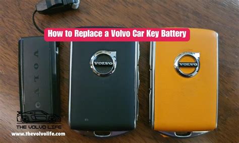 Volvo car key battery replacement instructions
