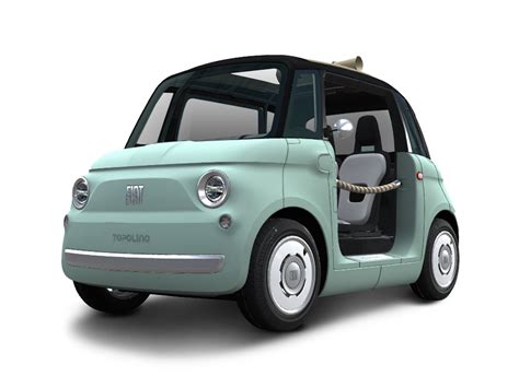 Fiat Topolino Verde Vita in primo piano