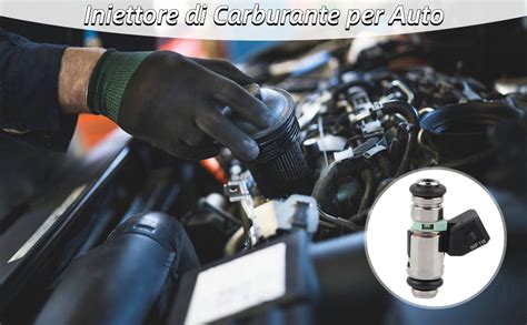 Iniettore di carburante sporco e pulito