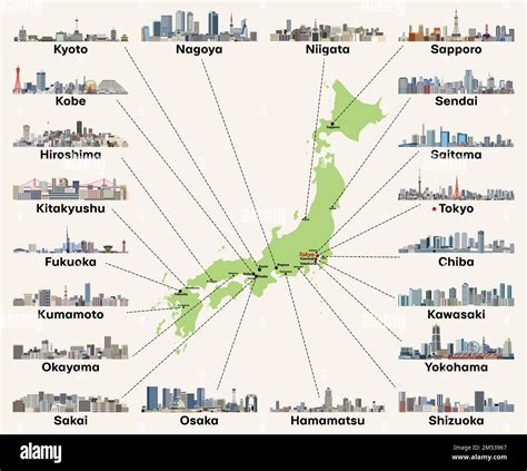 Mappa delle principali fabbriche automobilistiche giapponesi